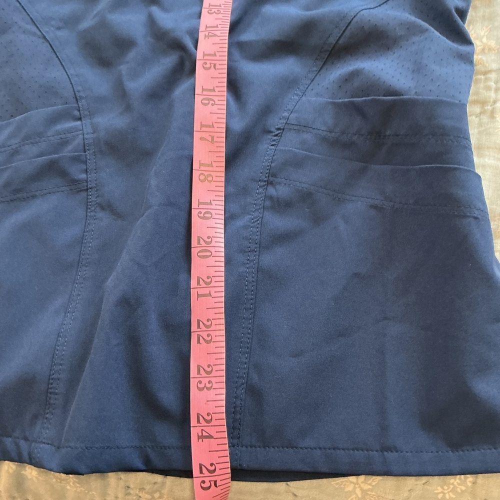 Barco One Womens XS Navy 2 Piece Jogger Scrub Set Drawstring Bottoms - Picture 10 of 12